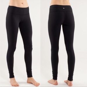 Lululemon Wunder Under Leggings Solid Black